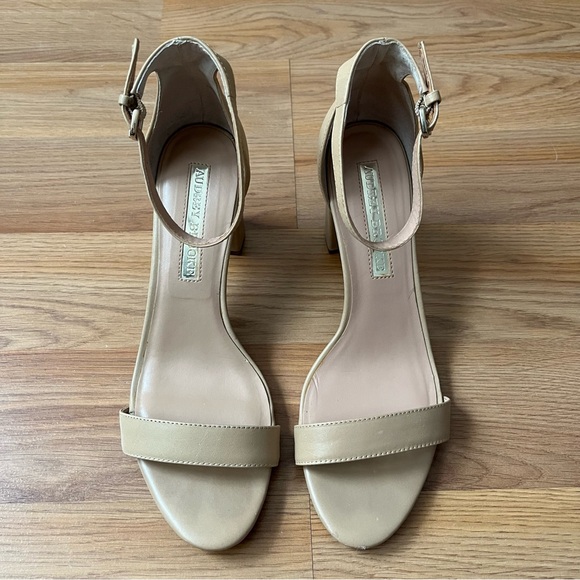 Audrey Brooke Nadine Sandals in Nude Leather - Picture 2 of 6